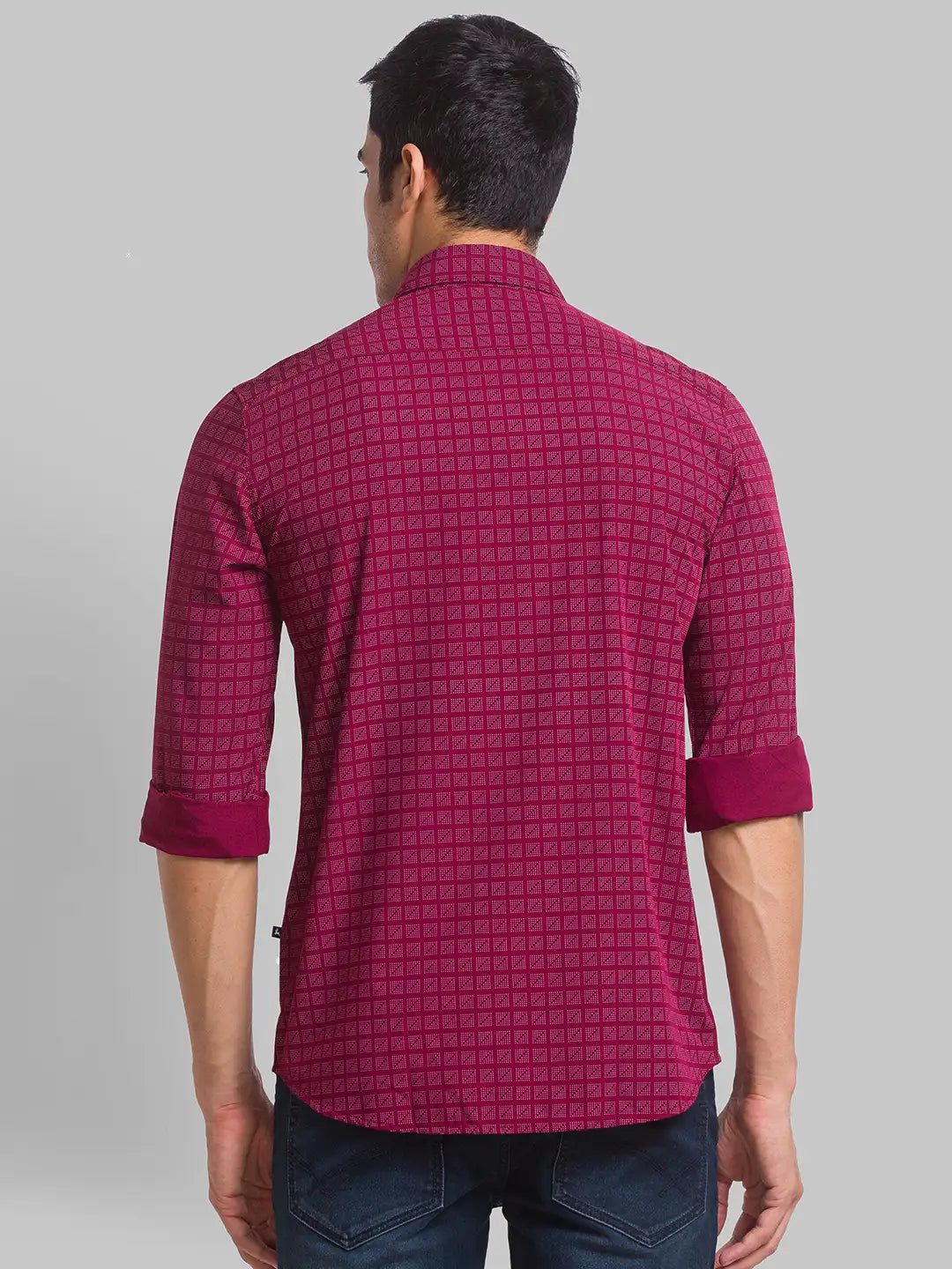Men Slim Fit Blue Shirt