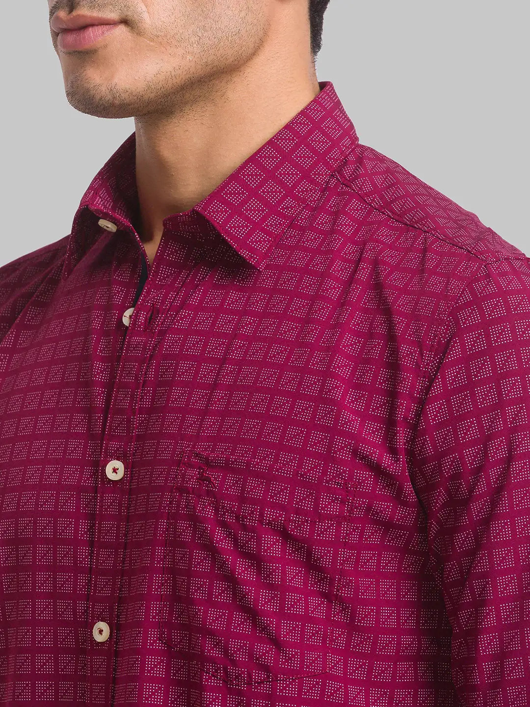 Men Slim Fit Blue Shirt