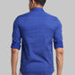 Parx Men Violet Checks Slim Fit Cotton Full Sleeve Cut Away Collar Shirt