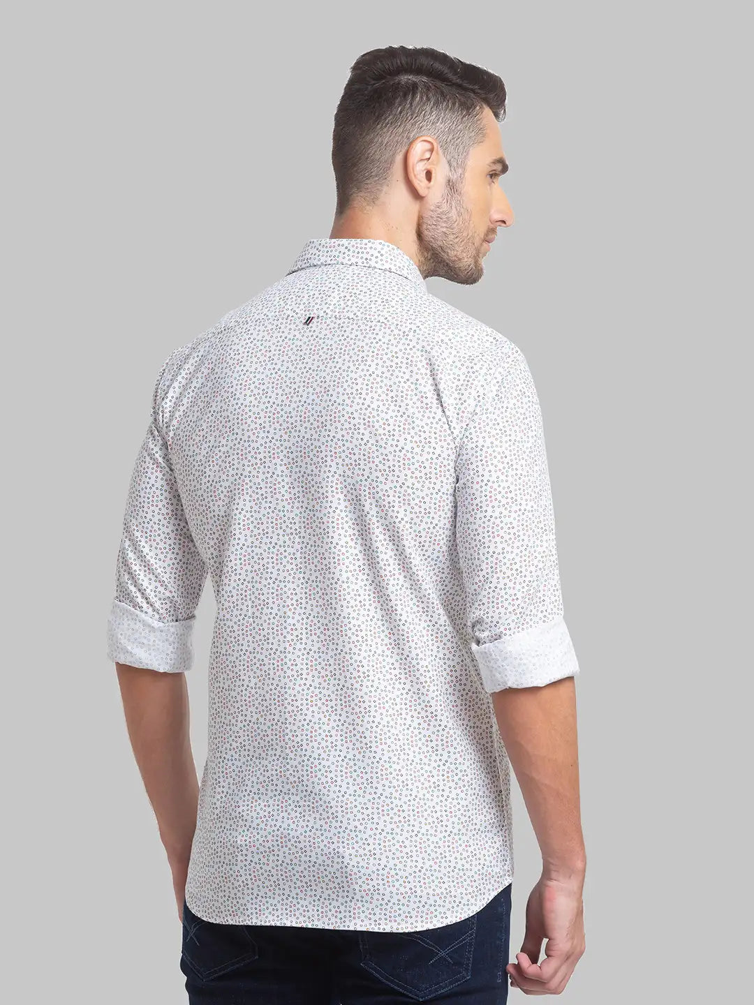Men Slim Fit Yellow Shirt