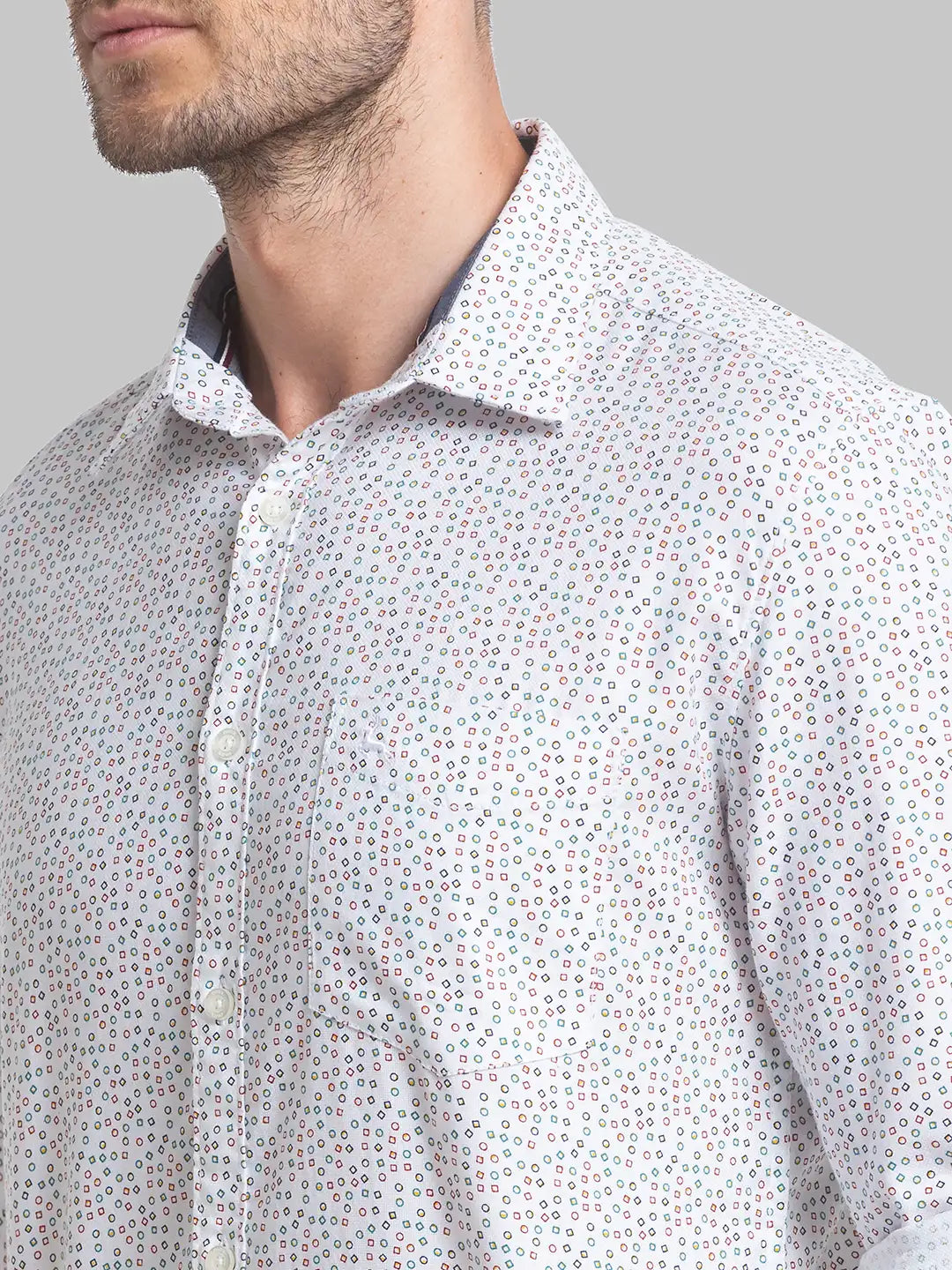 Men Slim Fit Yellow Shirt