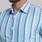 Men Slim Fit Blue Shirt