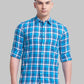Men Slim Fit Blue Shirt