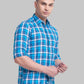 Men Slim Fit Blue Shirt