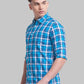 Men Slim Fit Blue Shirt