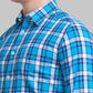Men Slim Fit Blue Shirt