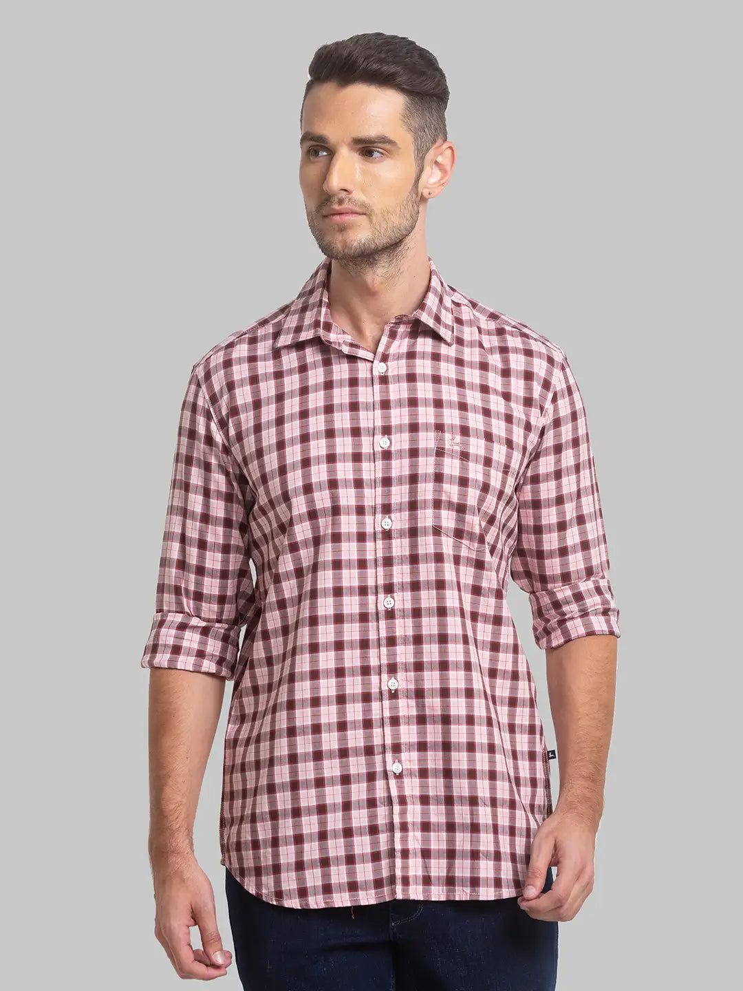 Men Slim Fit Blue Shirt