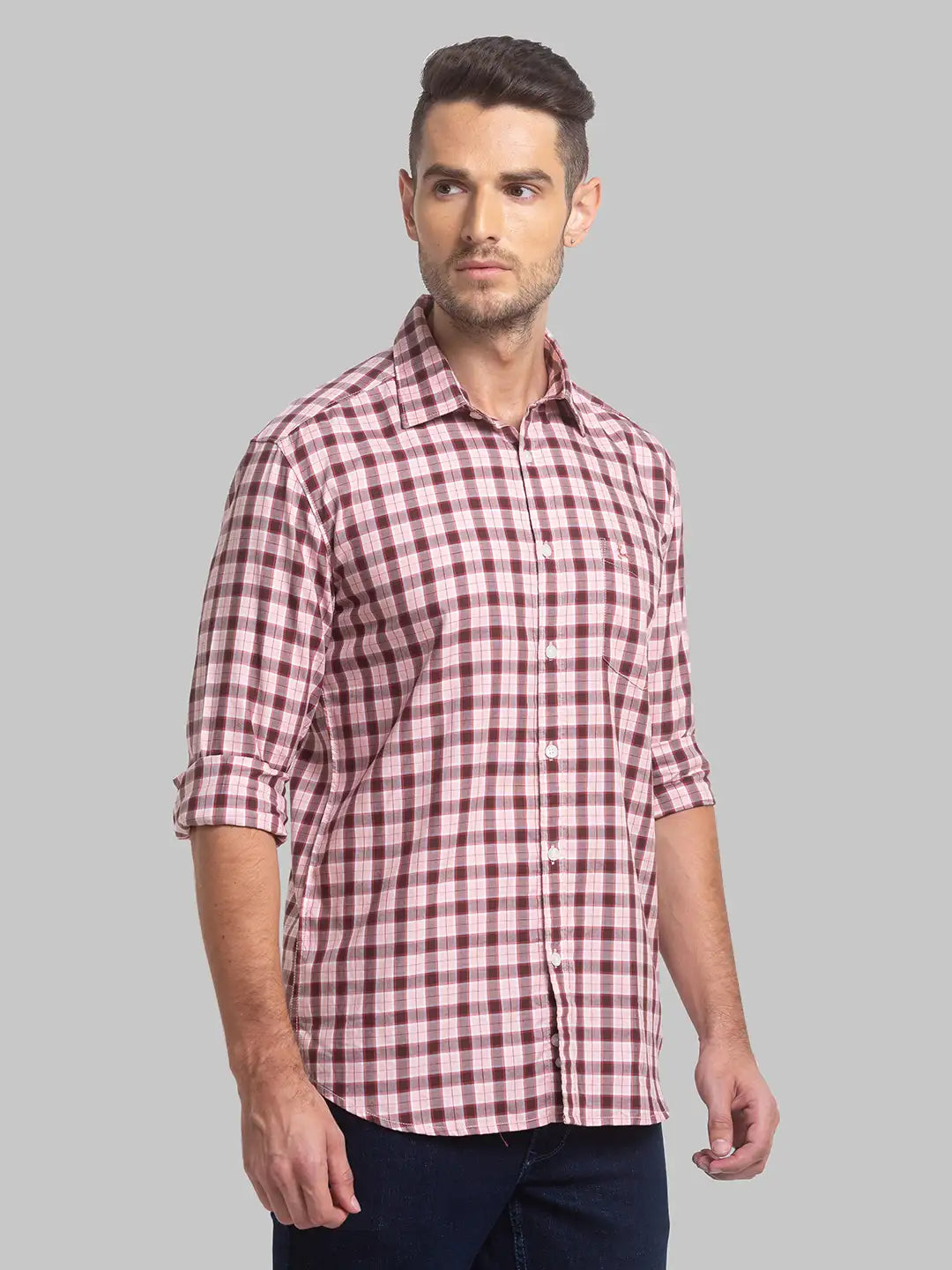 Men Slim Fit Blue Shirt