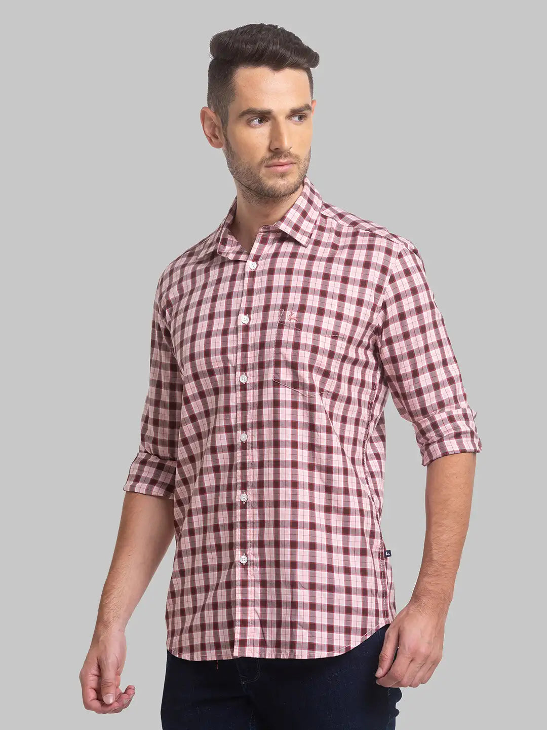 Men Slim Fit Blue Shirt