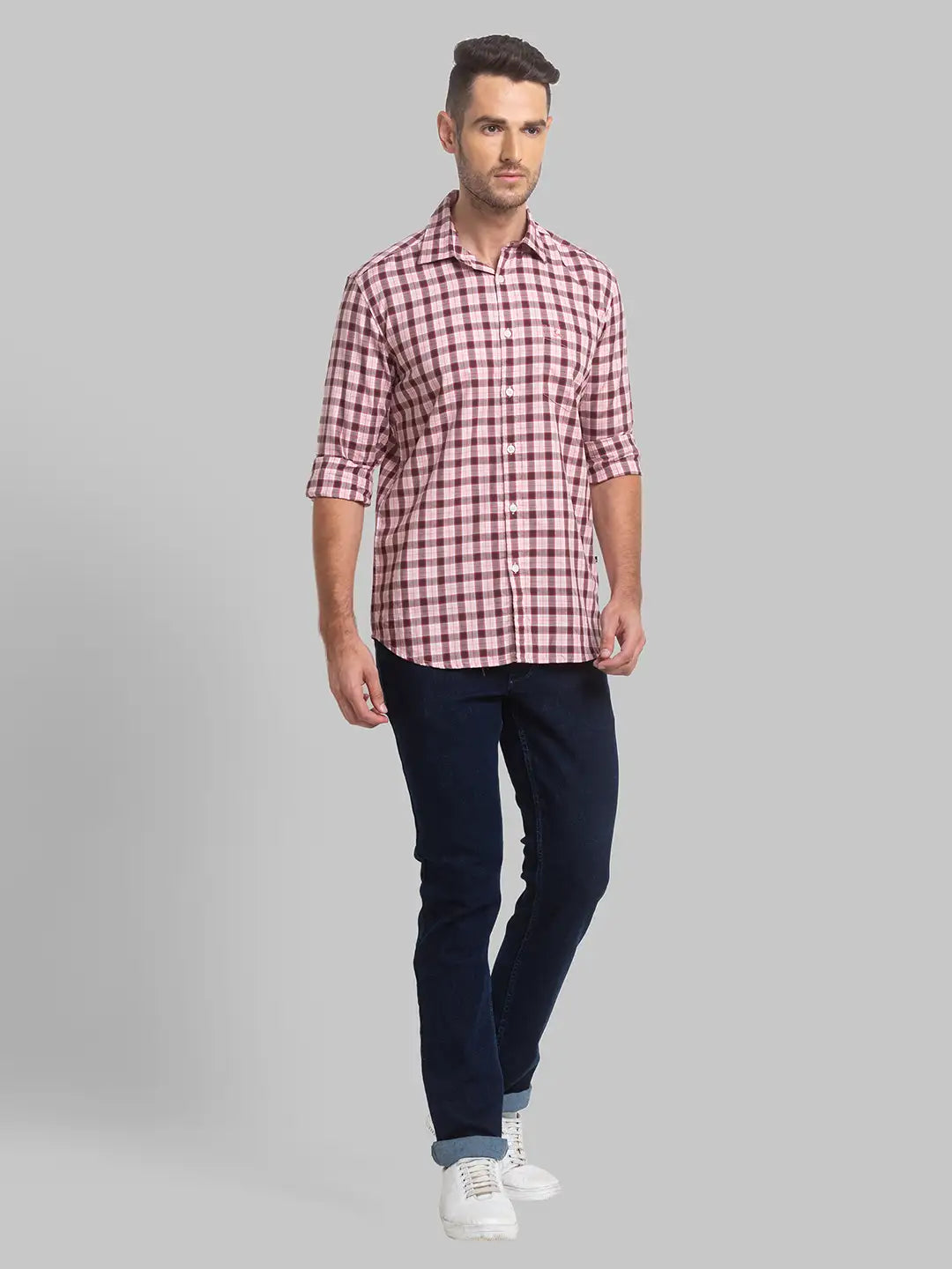 Men Slim Fit Blue Shirt