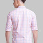 Parx Men Yellow Checks Slim Fit Cotton Full Sleeve Shirts
