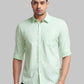 Parx Men Blue Checks Slim Fit Cotton Full Sleeve Shirt