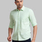 Parx Men Blue Checks Slim Fit Cotton Full Sleeve Shirt