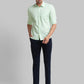 Parx Men Blue Checks Slim Fit Cotton Full Sleeve Shirt