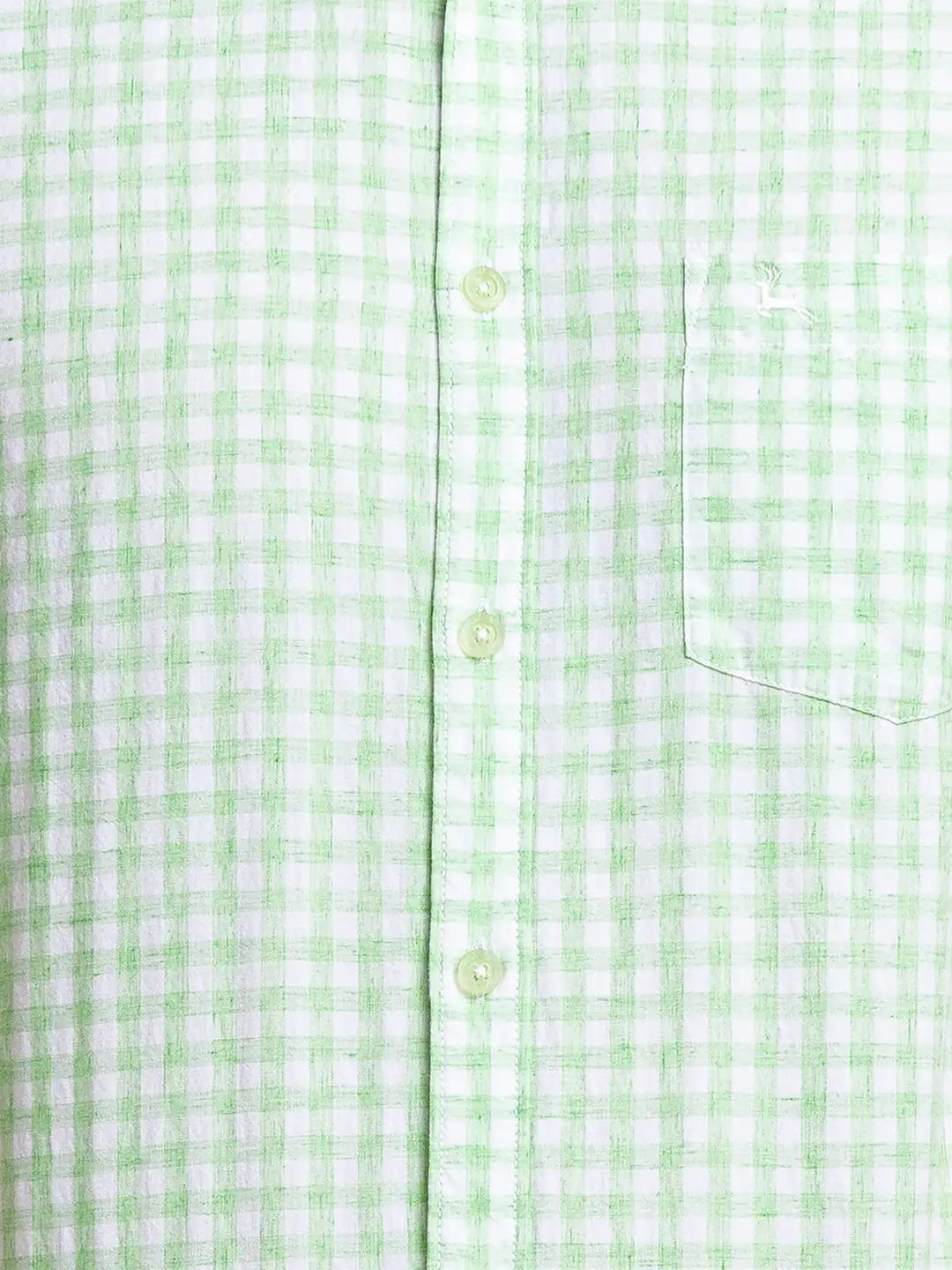Parx Men Blue Checks Slim Fit Cotton Full Sleeve Shirt