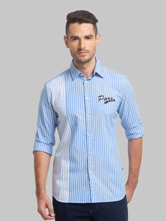 Men Slim Fit White Shirt