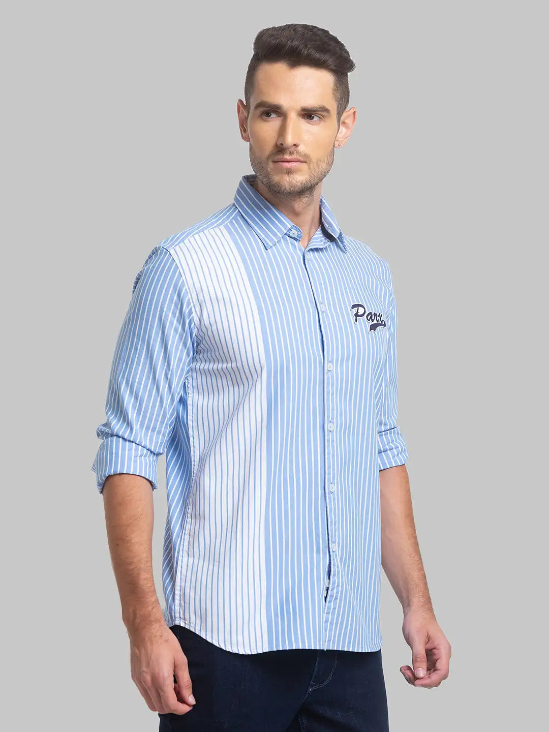 Men Slim Fit White Shirt