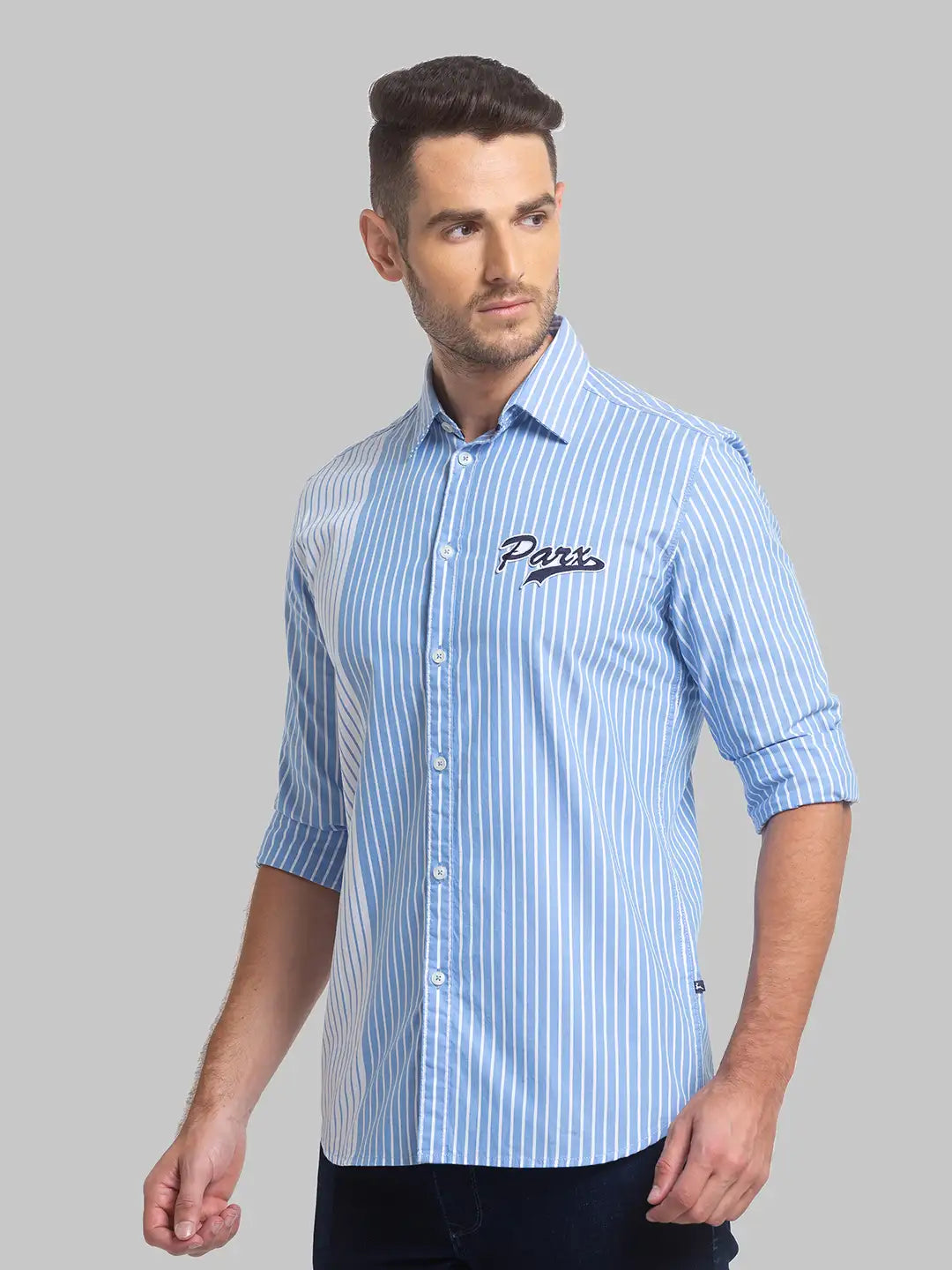 Men Slim Fit White Shirt