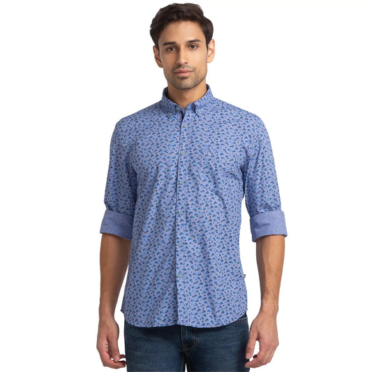 Men Slim Fit Red Shirt