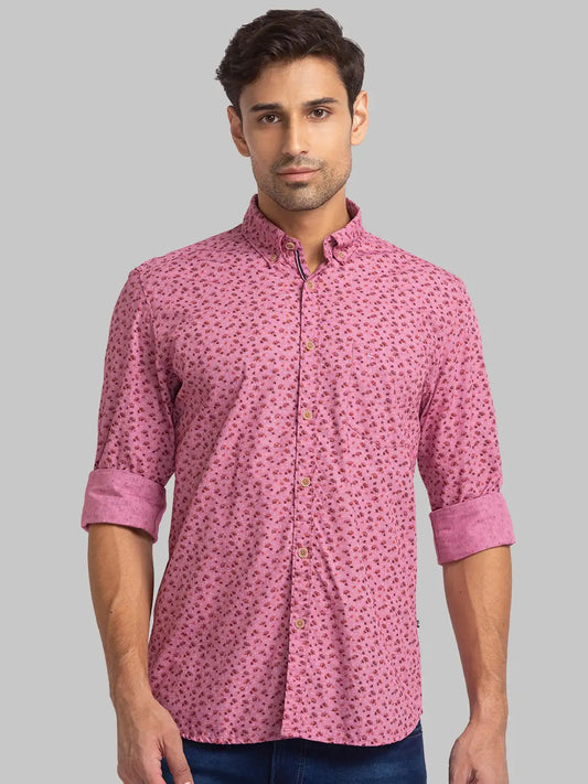 Men Slim Fit Blue Shirt