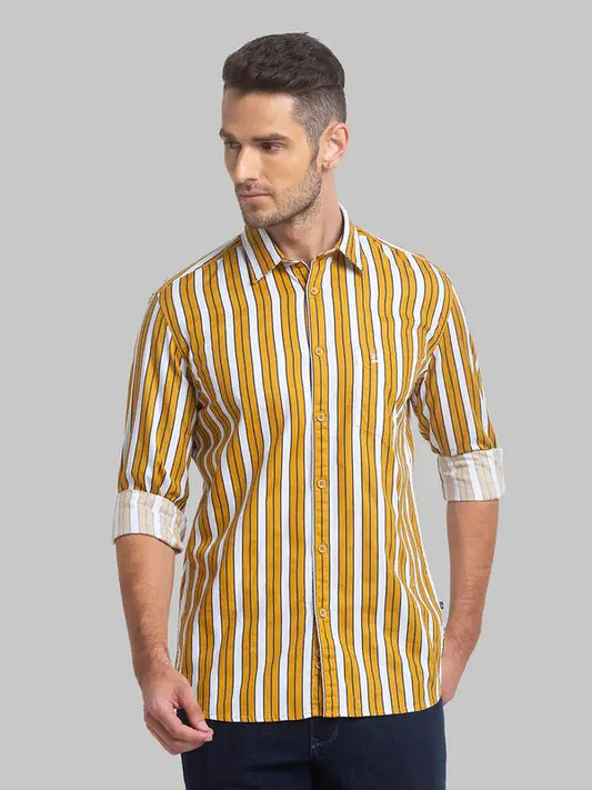 Men Slim Fit Blue Shirt