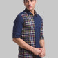 Men Slim Fit Blue Shirt