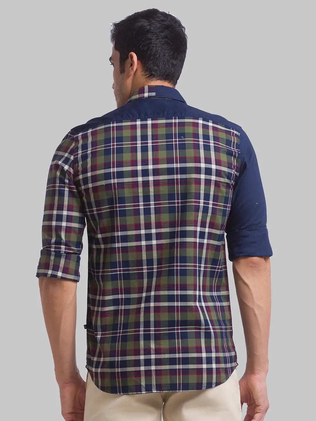 Men Slim Fit Blue Shirt