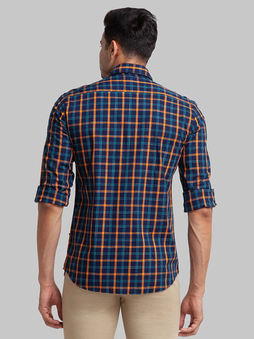 Men Slim Fit Green Shirt
