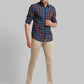 Men Slim Fit Green Shirt