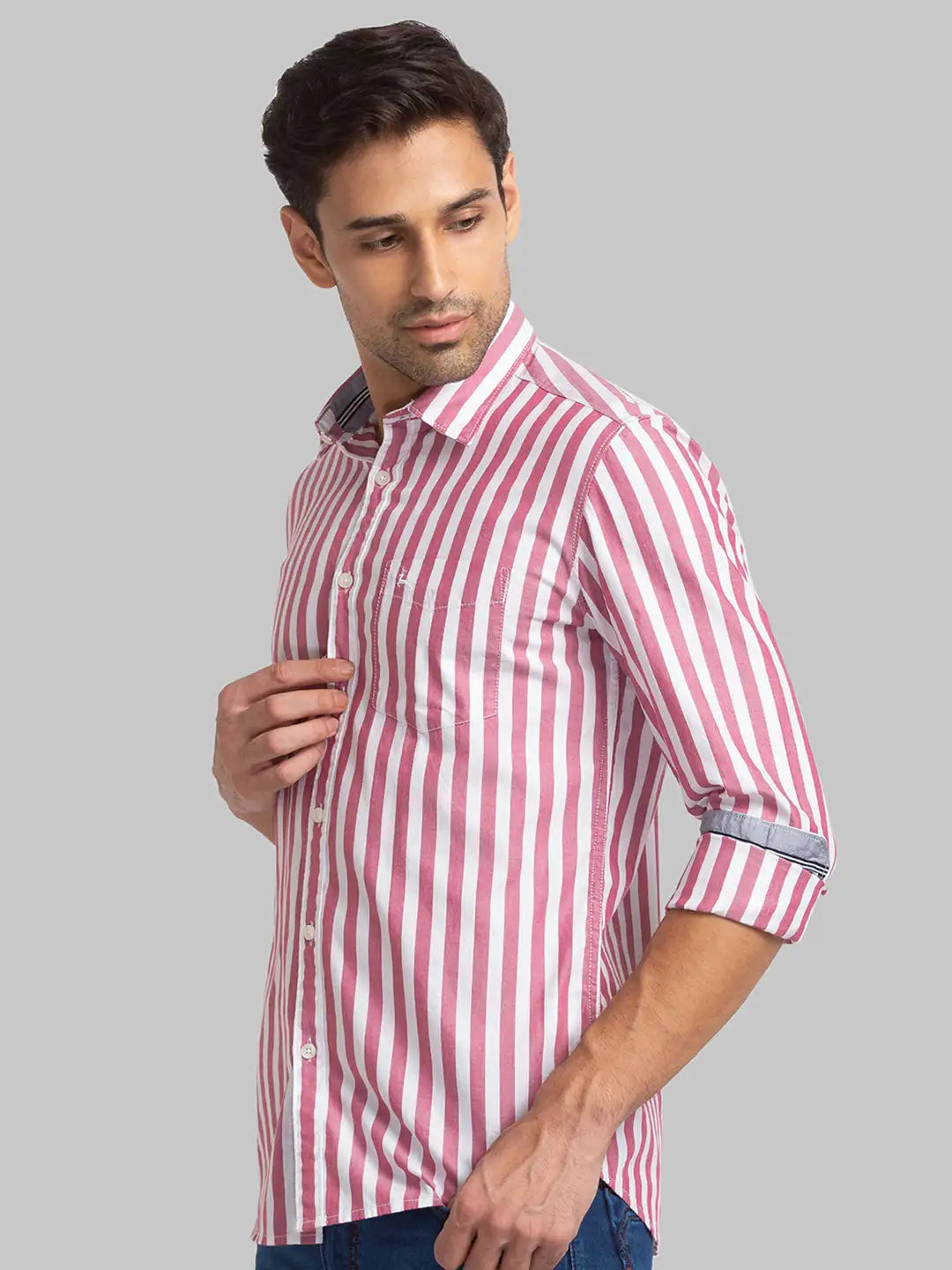 Men Slim Fit Blue Shirt