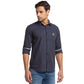 Men Slim Fit Blue Shirt
