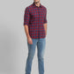 Men Slim Fit Blue Shirt