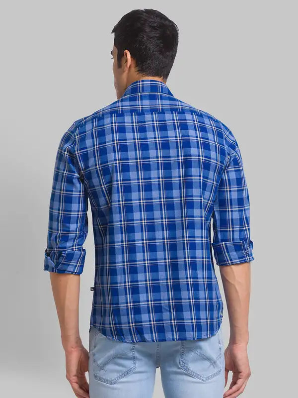 Men Slim Fit Orange Shirt