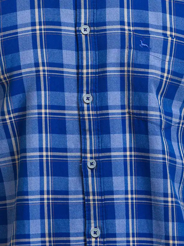 Men Slim Fit Orange Shirt