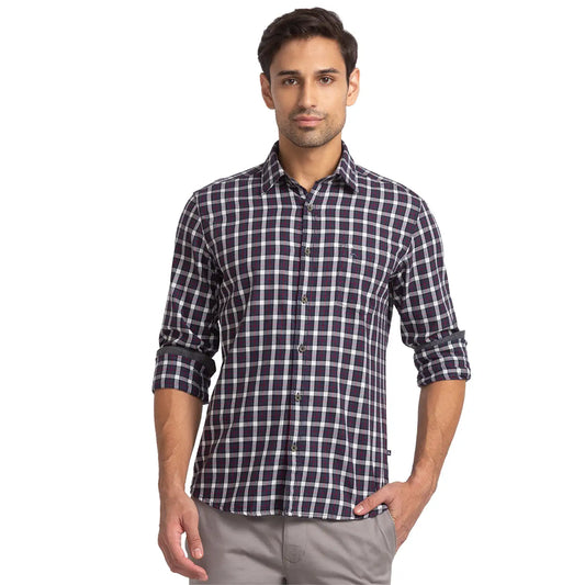 Men Slim Fit White Shirt