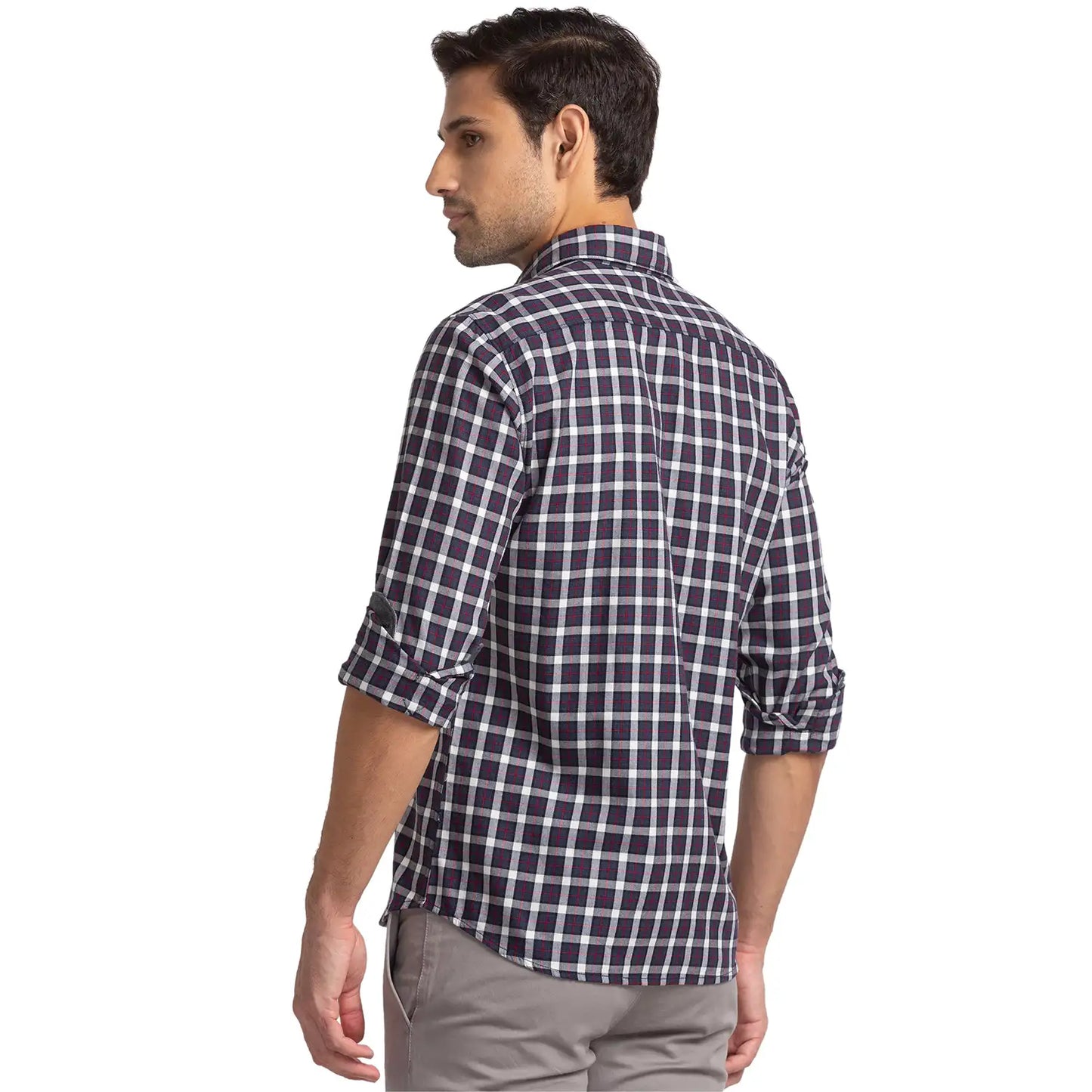 Men Slim Fit White Shirt