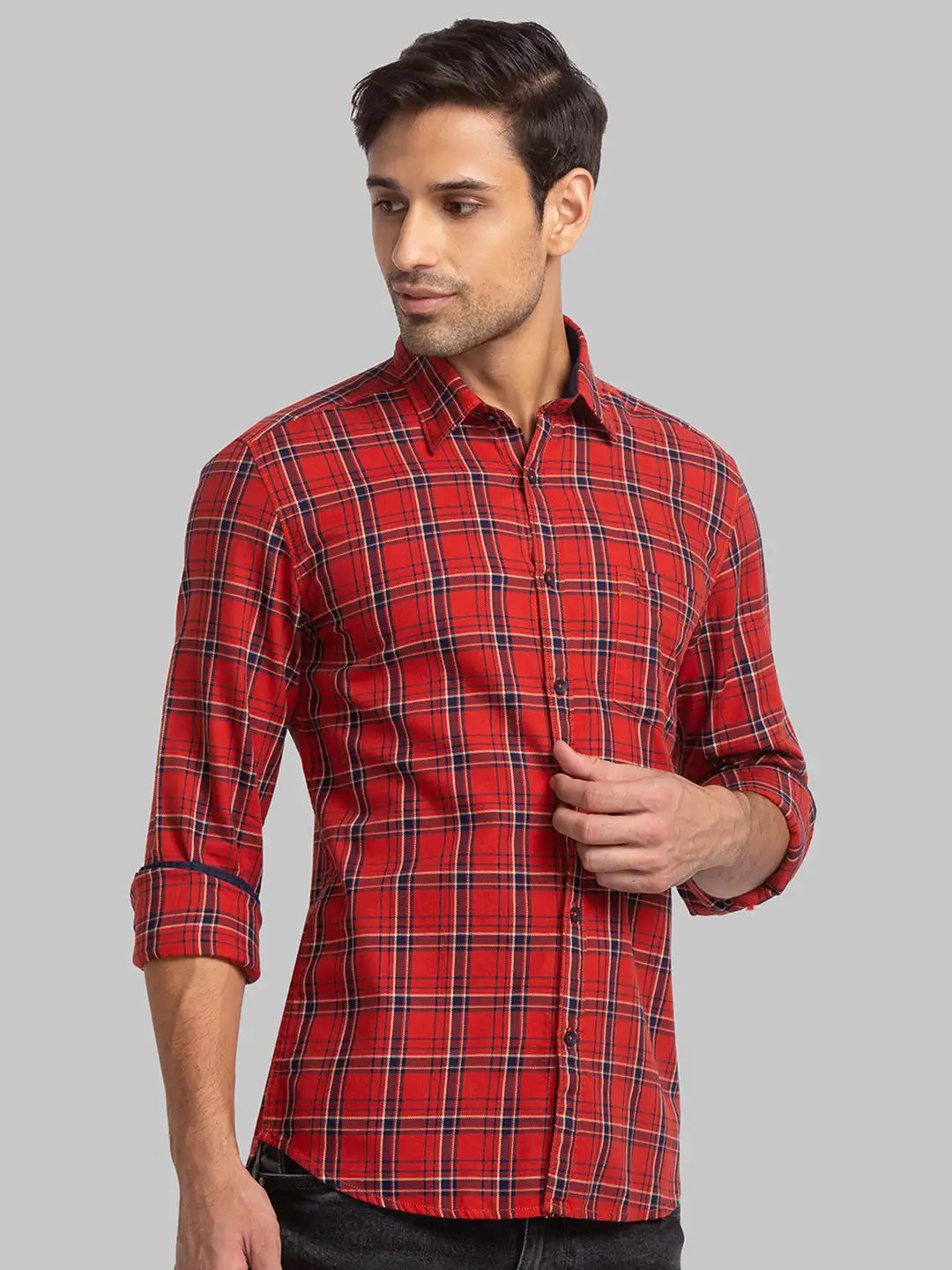 Men Slim Fit Black Shirt