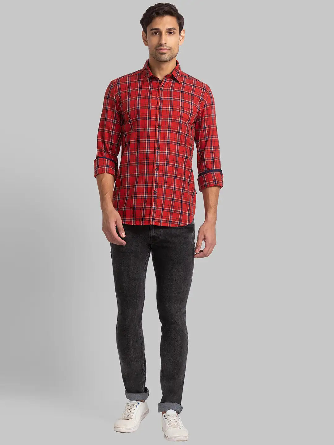 Men Slim Fit Black Shirt