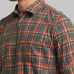 Men Slim Fit Green Shirt