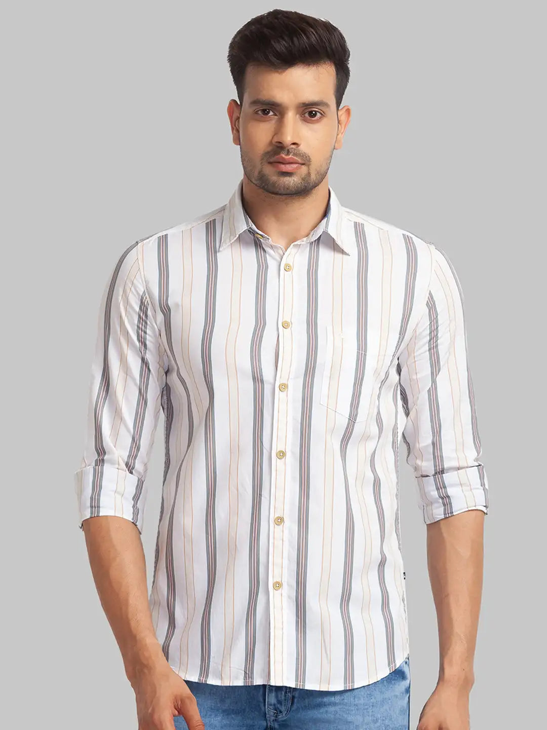 Men Slim Fit Black Shirt