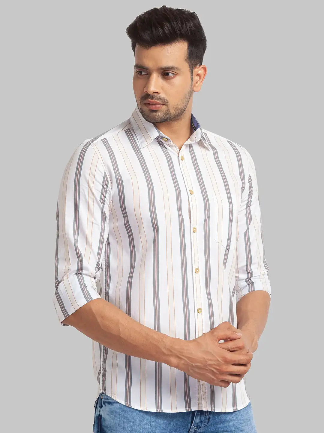 Men Slim Fit Black Shirt