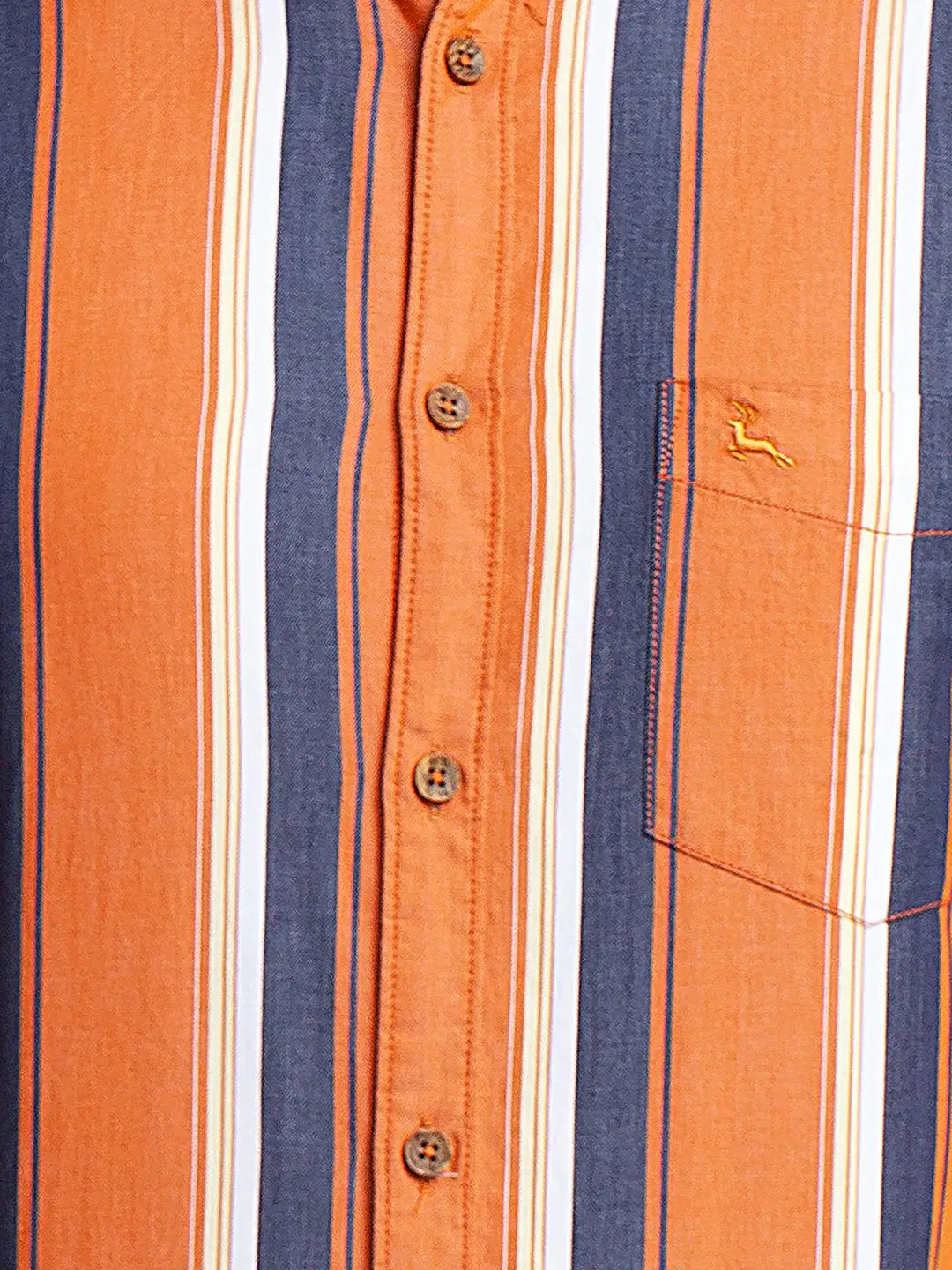 Parx Men Blue Checks Slim Fit Cotton Full Sleeve Shirts