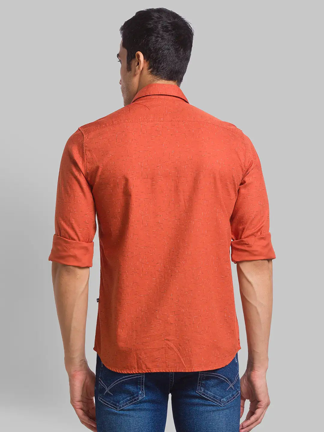 Men Slim Fit Blue Shirt