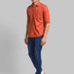 Men Slim Fit Blue Shirt