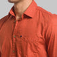 Men Slim Fit Blue Shirt