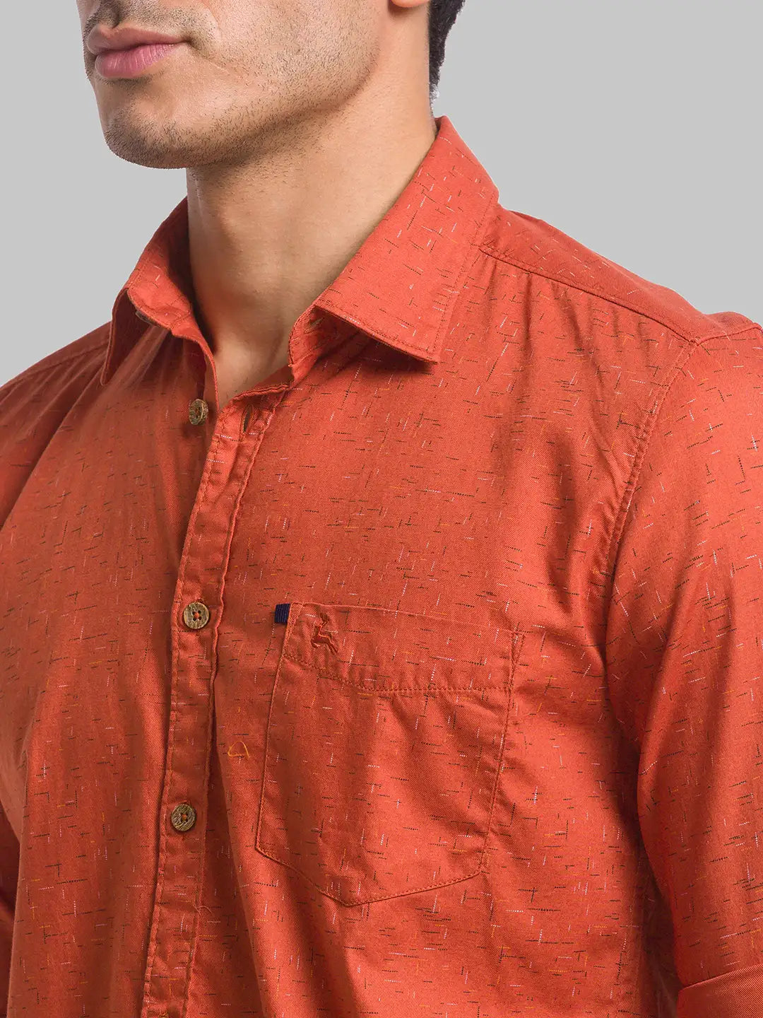 Men Slim Fit Blue Shirt