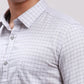 Men Blue Slim Fit Solid Cotton Full Sleeve Cut Away Collar Shirts