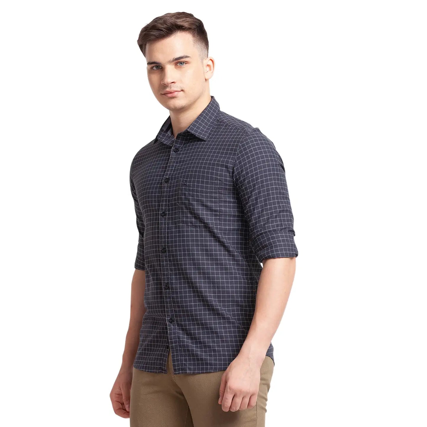 Men Slim Fit Red Shirt