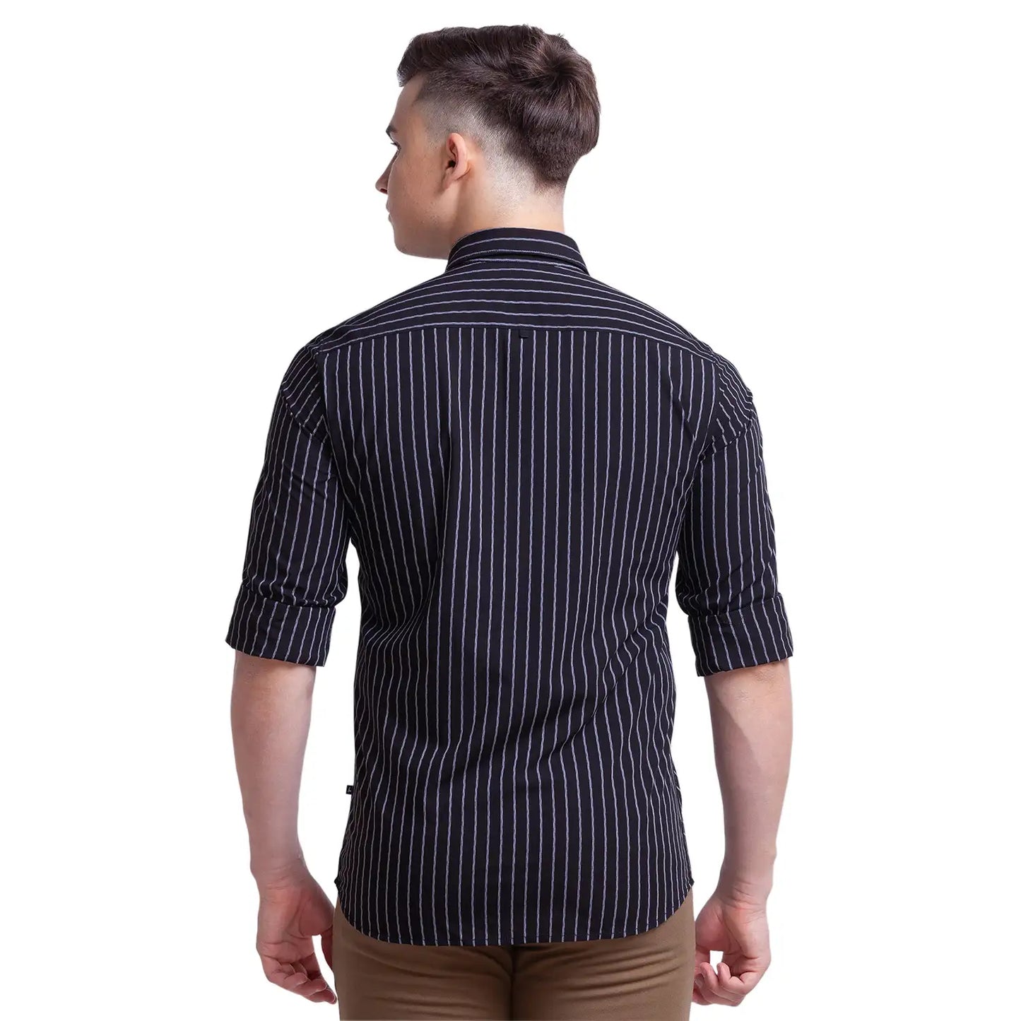 Men Slim Fit White Shirt