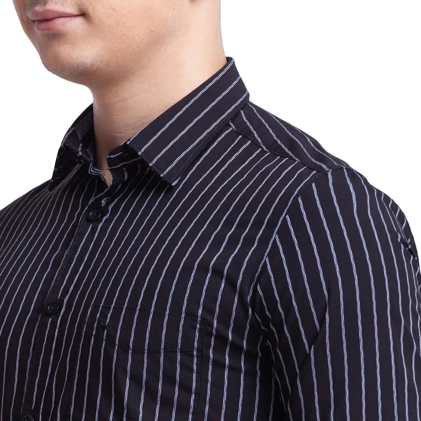 Men Slim Fit White Shirt